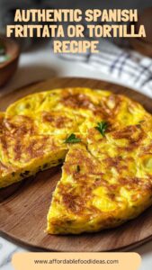 Authentic Spanish Frittata or Tortilla Recipe – Affordable Food Ideas