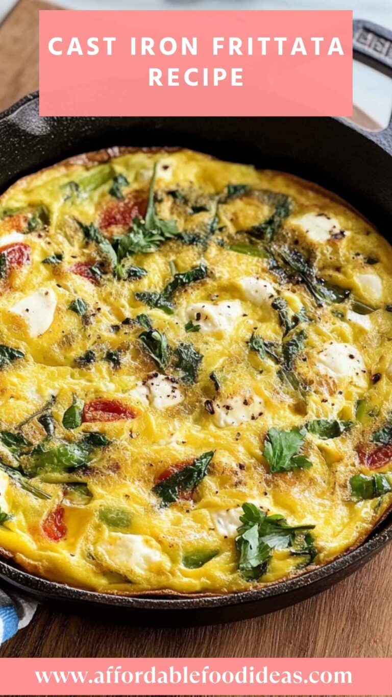 Cast Iron Frittata Recipe – Affordable Food Ideas