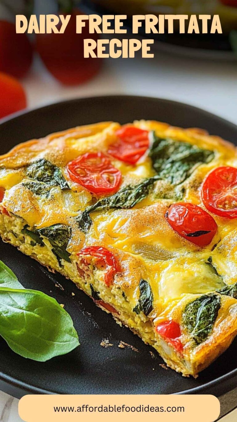Dairy Free Frittata Recipe – Affordable Food Ideas
