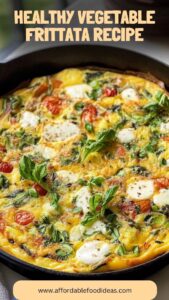 Healthy Vegetable Frittata Recipe – Affordable Food Ideas