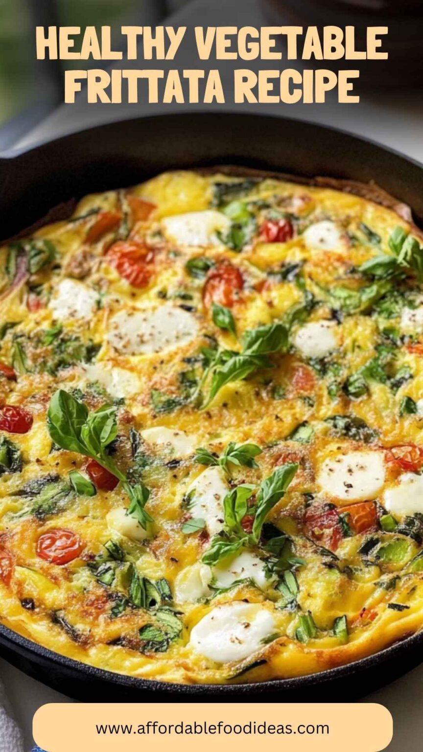 Healthy Vegetable Frittata Recipe - Affordable Food Ideas