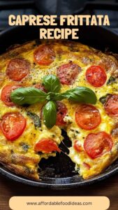 Caprese Frittata Recipe – Affordable Food Ideas