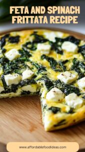 Feta And Spinach Frittata Recipe – Affordable Food Ideas