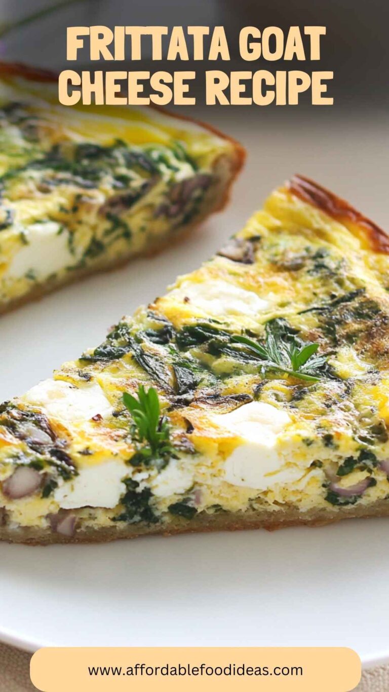 Frittata Goat Cheese Recipe – Affordable Food Ideas