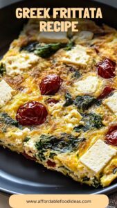 Greek Frittata Recipe – Affordable Food Ideas