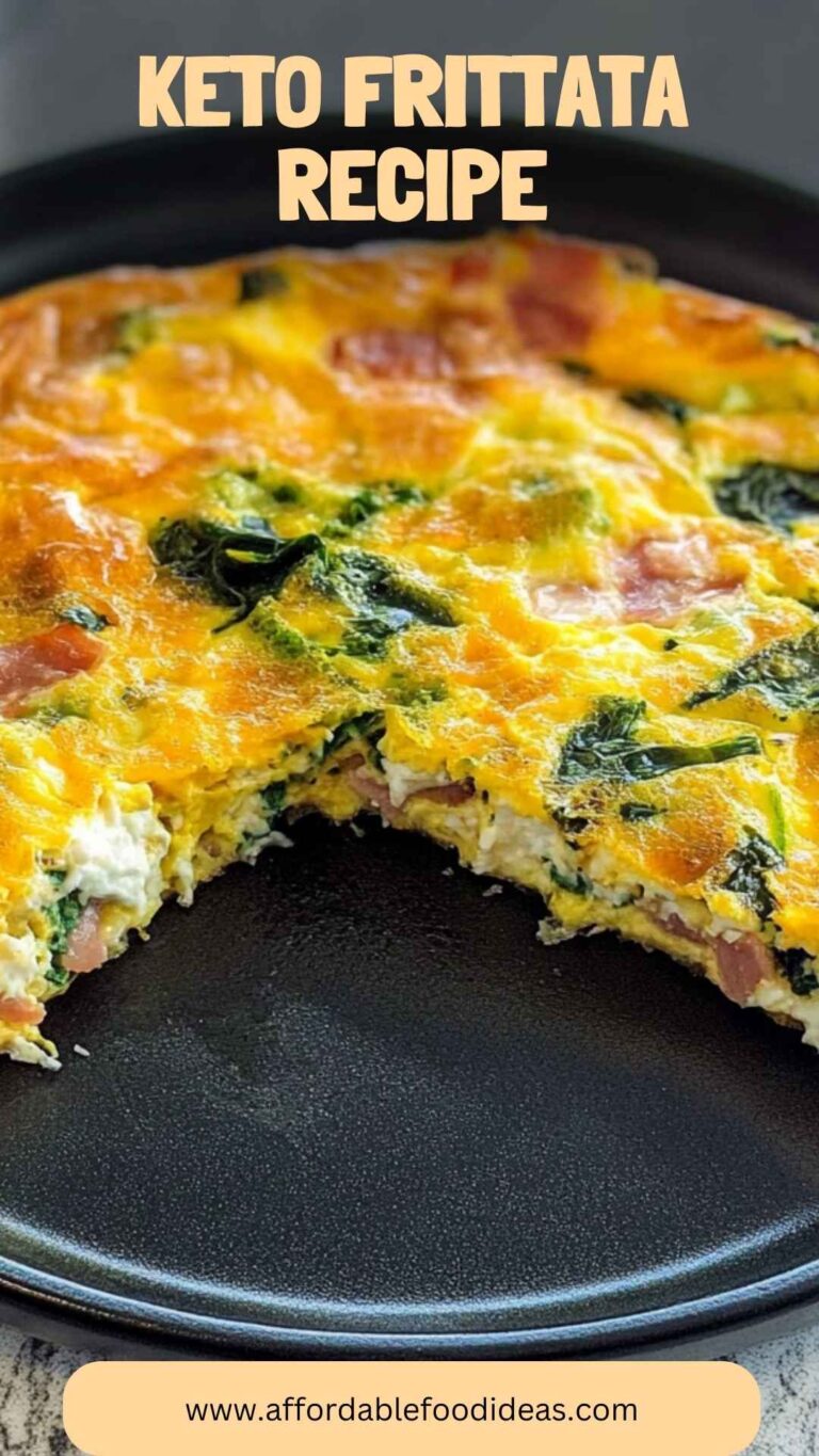 Keto Frittata Recipe – Affordable Food Ideas