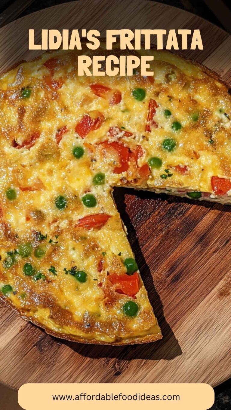 Lidia’s Frittata Recipe – Affordable Food Ideas