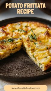 Potato Frittata Recipe – Affordable Food Ideas