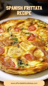 Spanish Frittata Recipe – Affordable Food Ideas