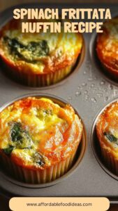 Spinach Frittata Muffin Recipe – Affordable Food Ideas