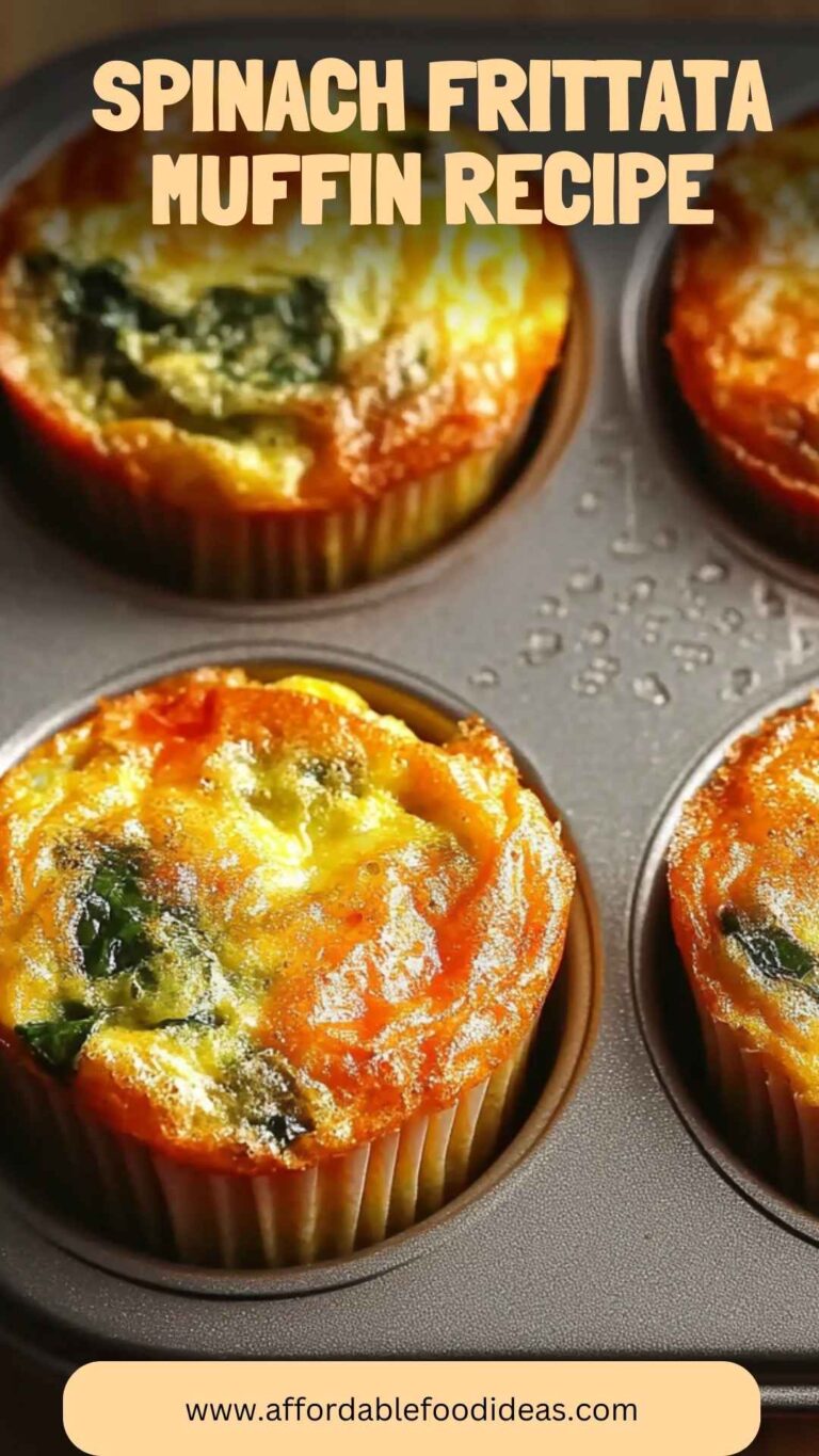 Spinach Frittata Muffin Recipe – Affordable Food Ideas