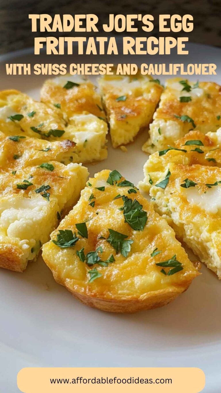 Trader Joe’s egg Frittata With Swiss Cheese And Cauliflower Recipe – Affordable Food Ideas
