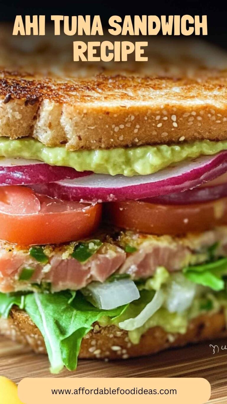 Ahi Tuna Sandwich Recipe – Affordable Food Ideas