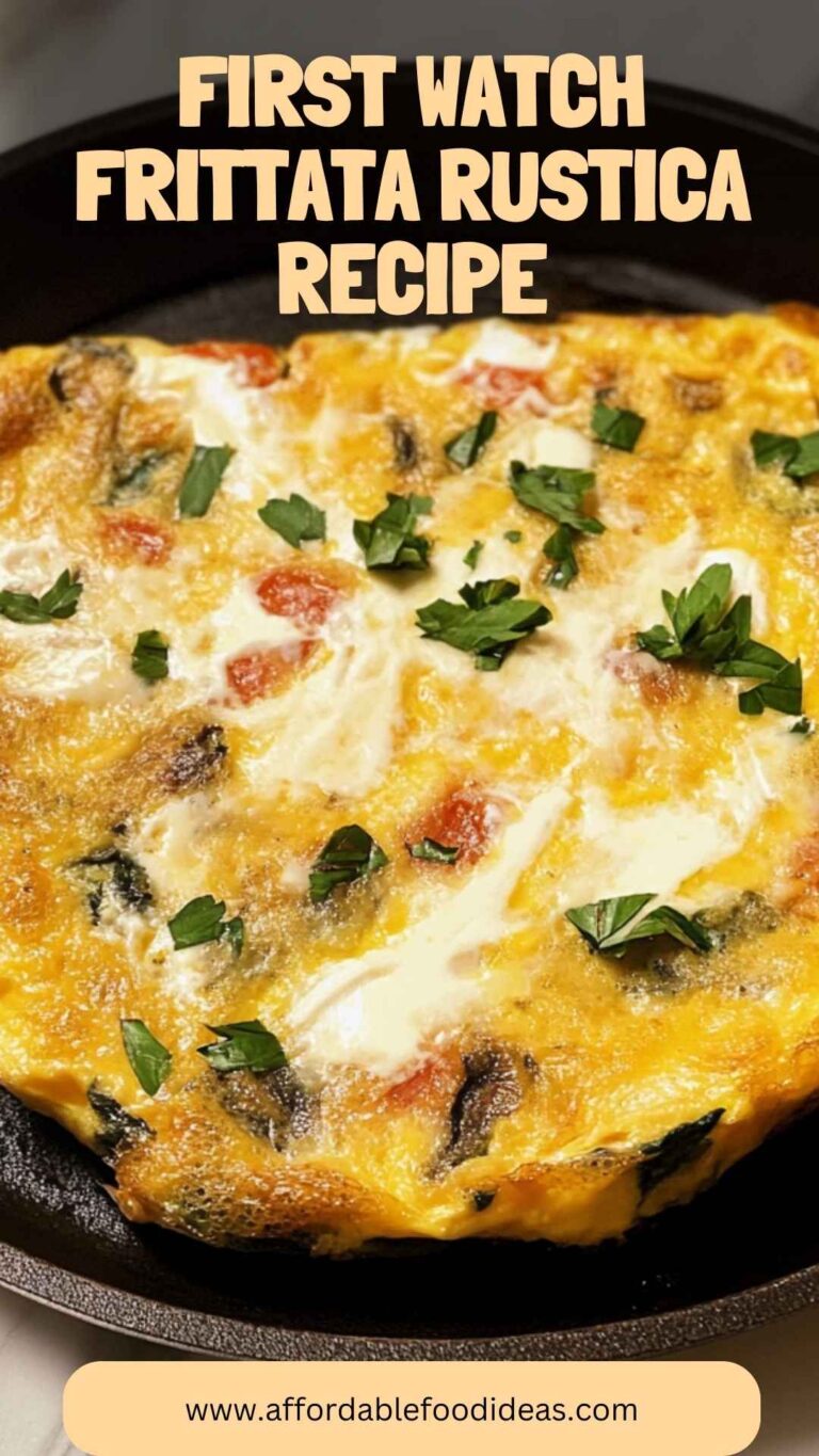 First Watch Frittata Rustica Recipe – Affordable Food Ideas