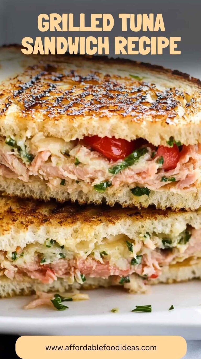 Grilled Tuna Sandwich Recipe – Affordable Food Ideas