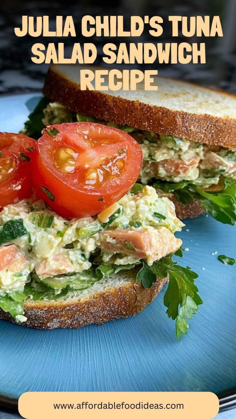 Julia Child’s Tuna Salad Sandwich Recipe – Affordable Food Ideas