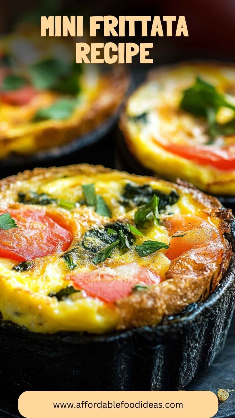 Mini Frittata Recipe – Affordable Food Ideas