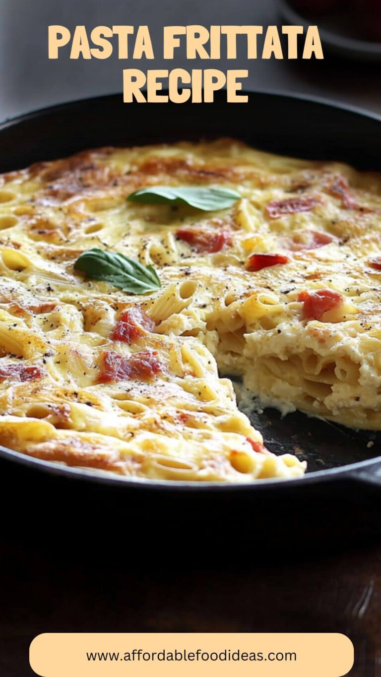 Pasta Frittata Recipe – Affordable Food Ideas