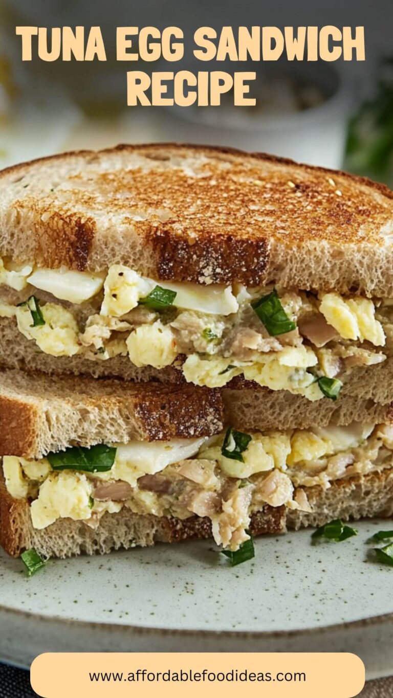 Tuna Egg Sandwich Recipe – Affordable Food Ideas