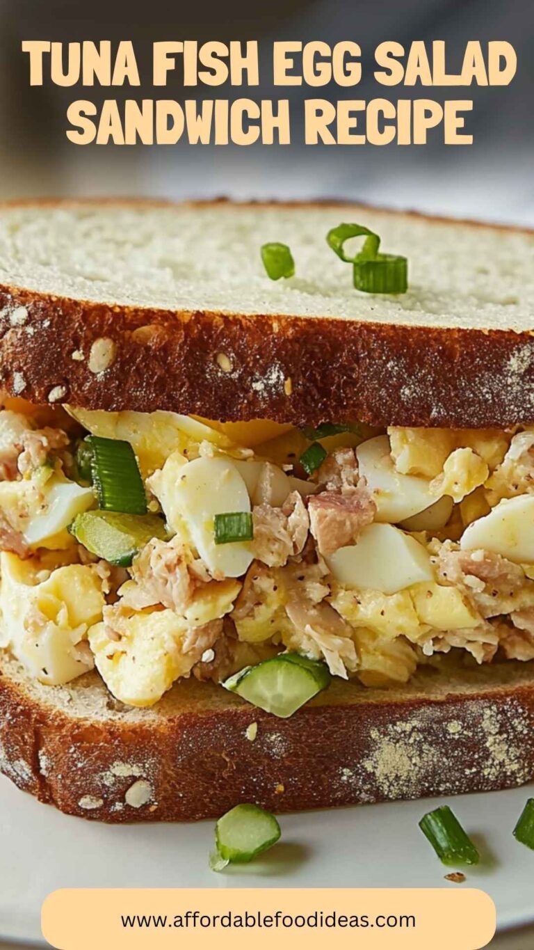 Tuna Fish Egg Salad Sandwich Recipe – Affordable Food Ideas