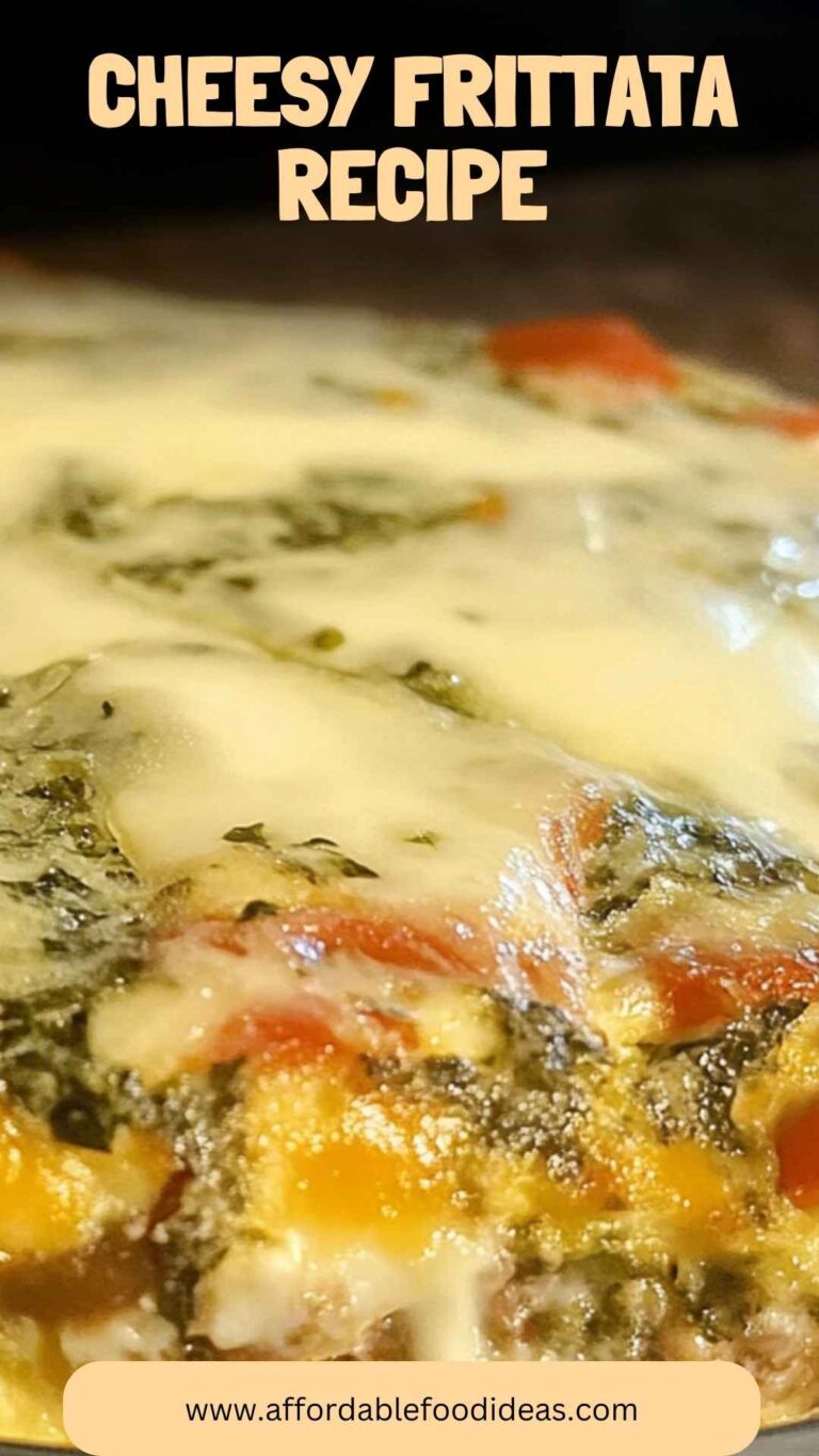 Cheesy Frittata Recipe – Affordable Food Ideas