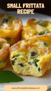 Small Frittata Recipe – Affordable Food Ideas