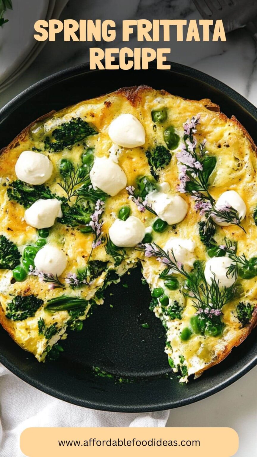 Spring Frittata Recipe - Affordable Food Ideas