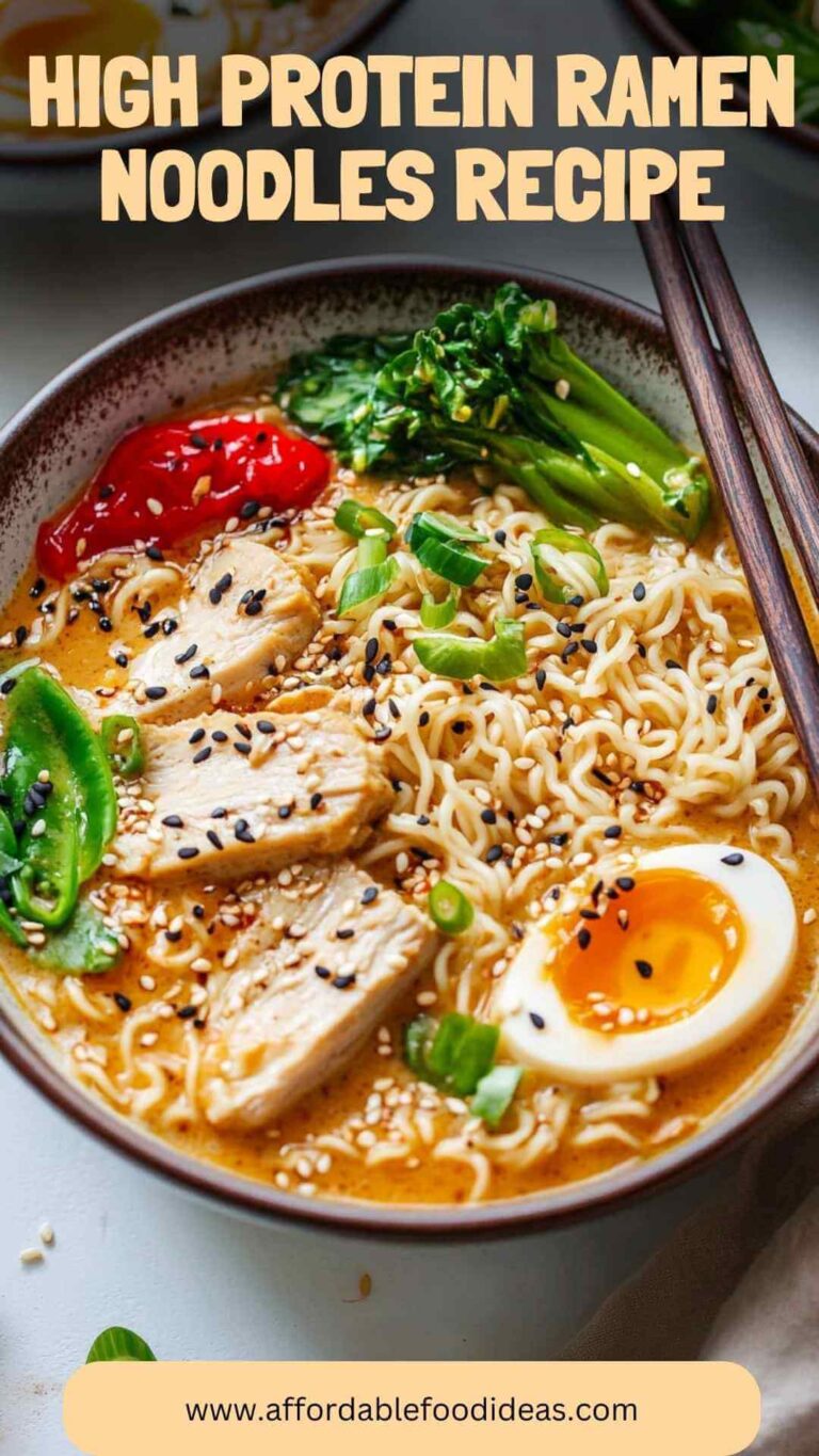 High Protein Ramen Noodles Recipe – Affordable Food Ideas