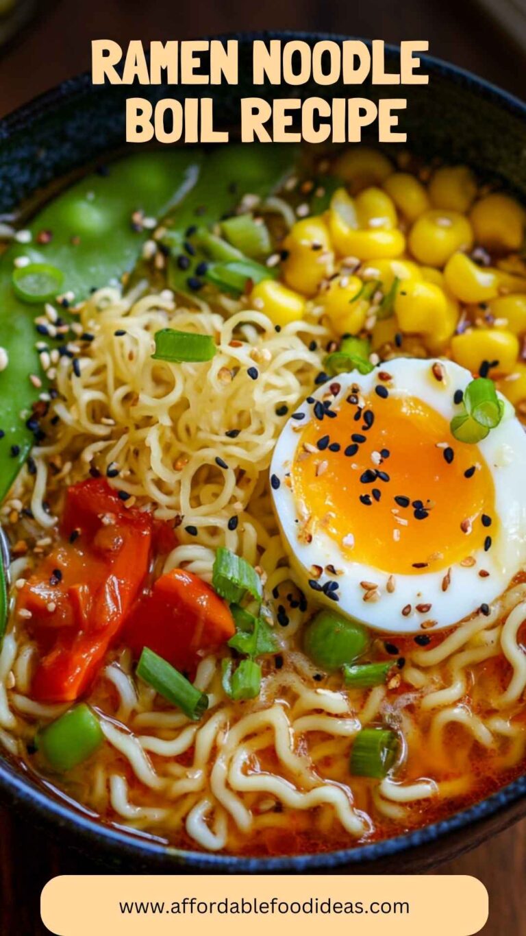 Ramen Noodle Boil Recipe – Affordable Food Ideas