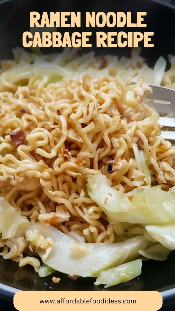 Ramen Noodle Cabbage Recipe