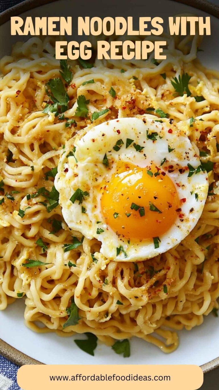 Ramen Noodles With Egg Recipe – Affordable Food Ideas