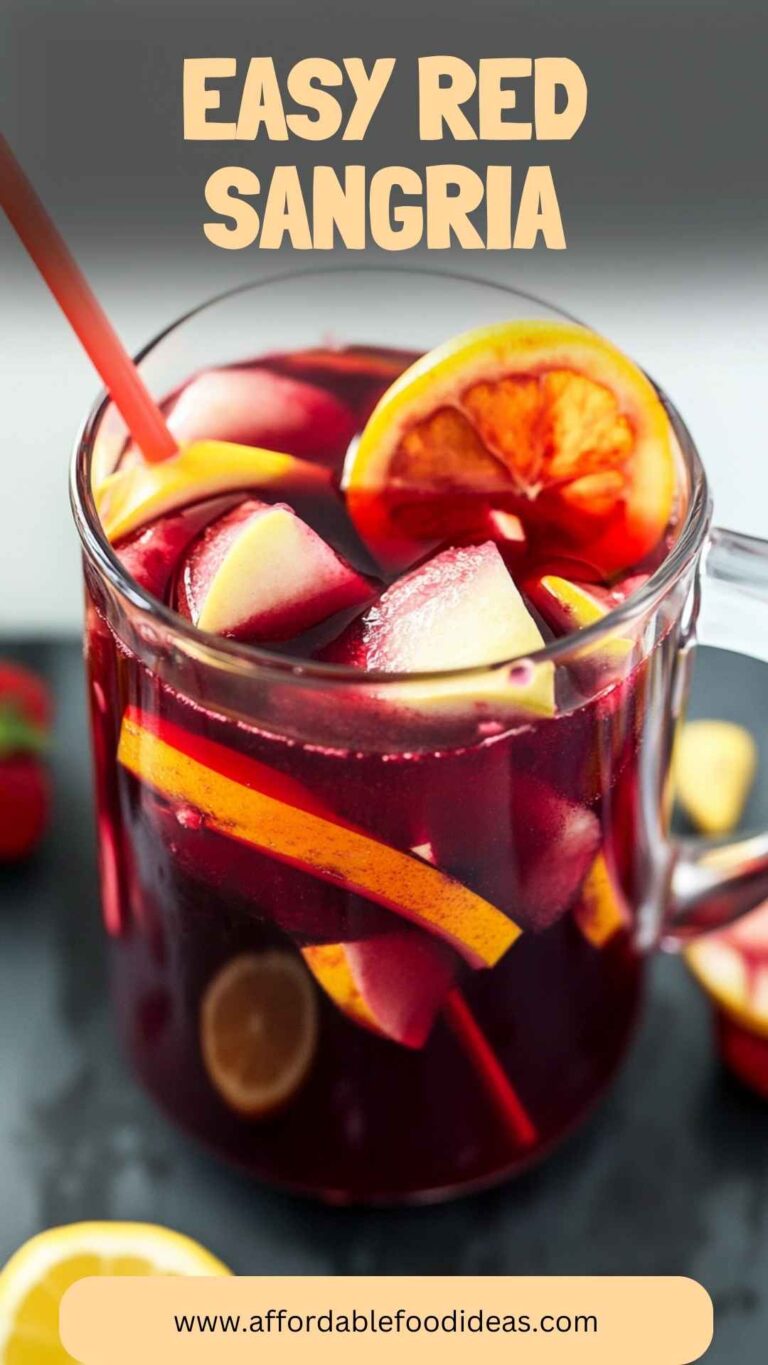 Easy Red Sangria – Affordable Food Ideas
