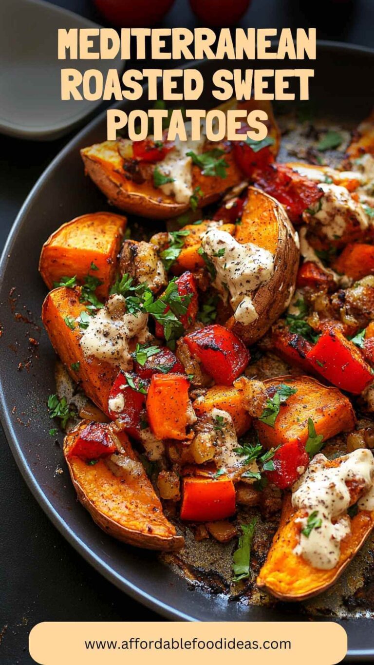 Mediterranean Roasted Sweet Potatoes – Affordable Food Ideas