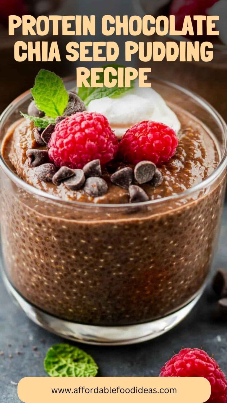 Protein Chocolate Chia Seed Pudding Recipe – Affordable Food Ideas