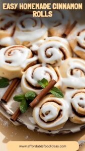 Easy Homemade Cinnamon Rolls – Affordable Food Ideas