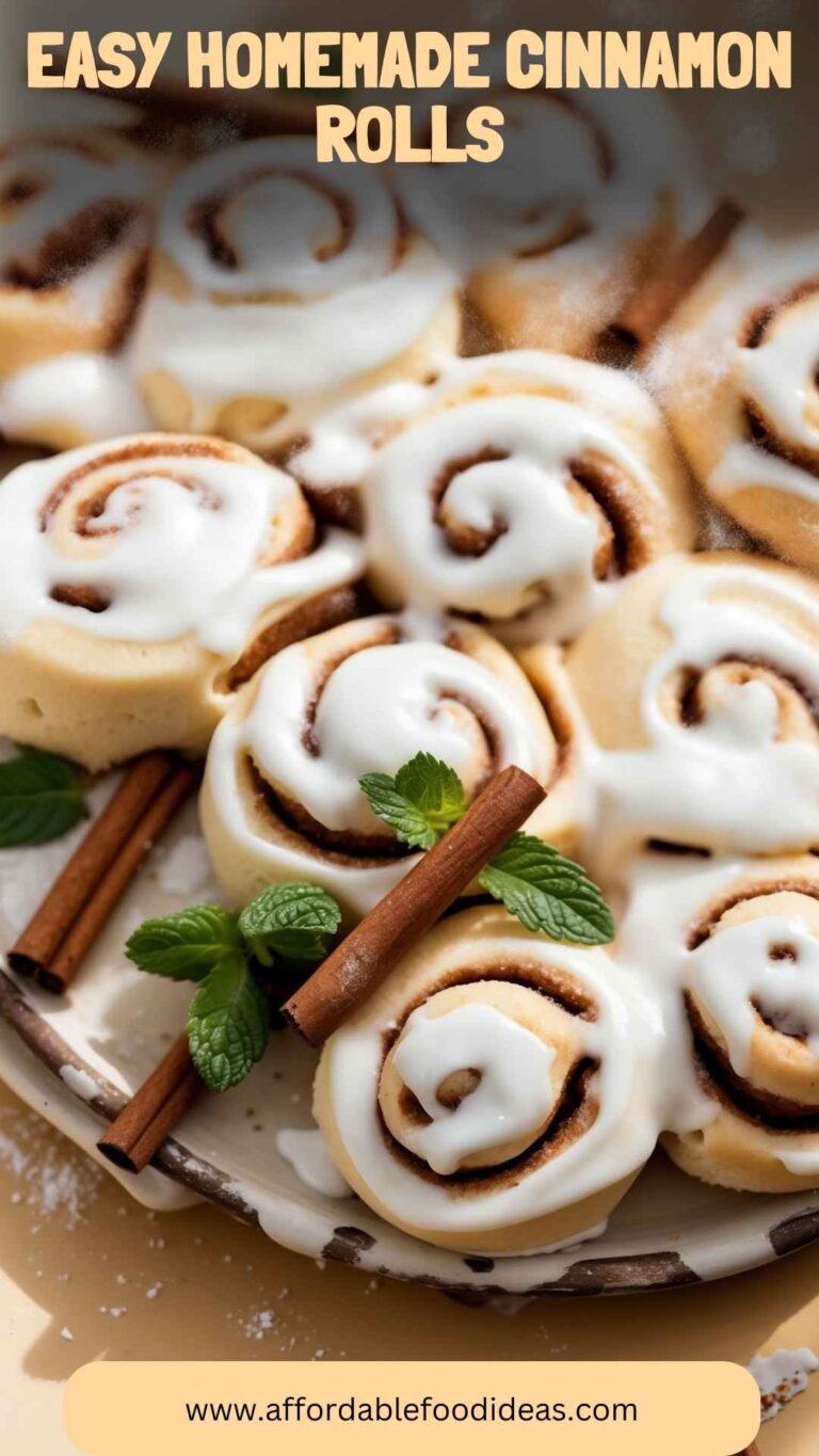 Easy Homemade Cinnamon Rolls – Affordable Food Ideas