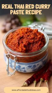 Real Thai Red Curry Paste Recipe – Affordable Food Ideas