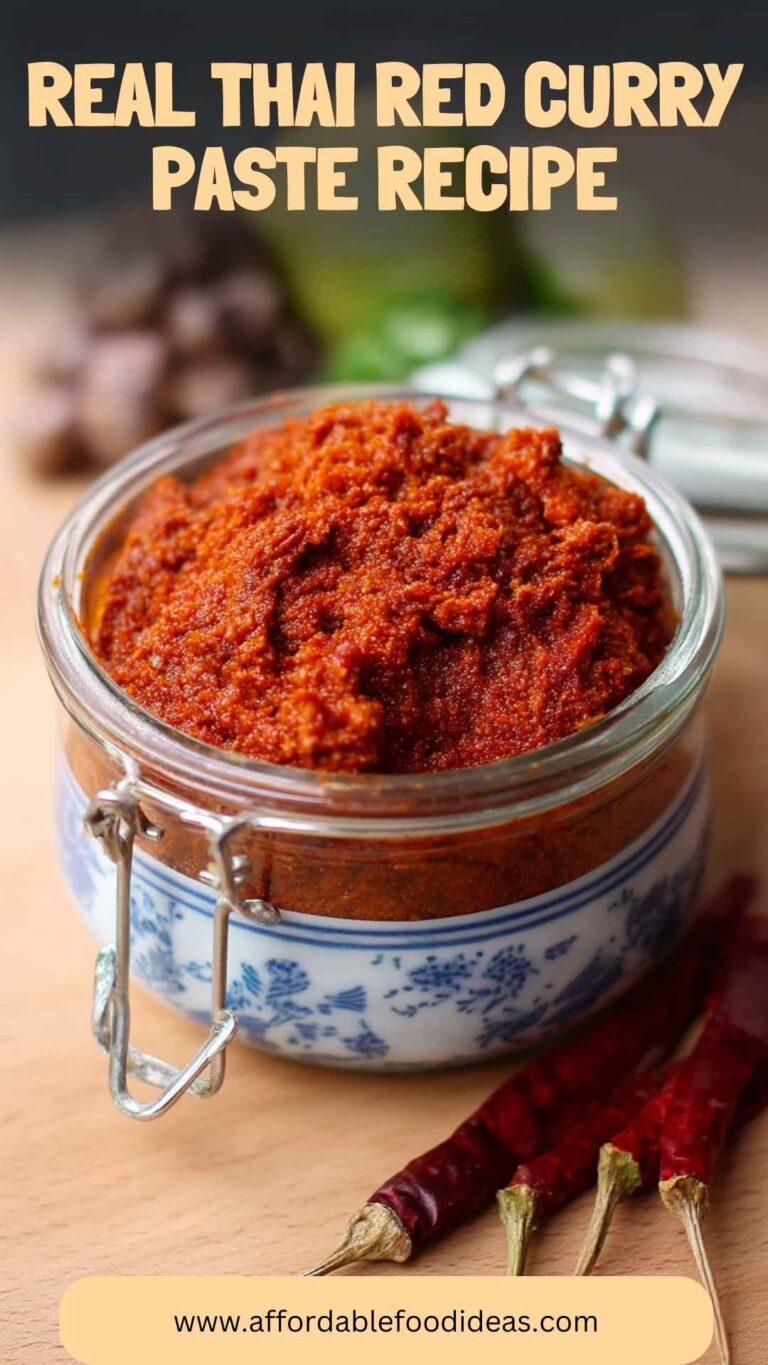 Real Thai Red Curry Paste Recipe – Affordable Food Ideas