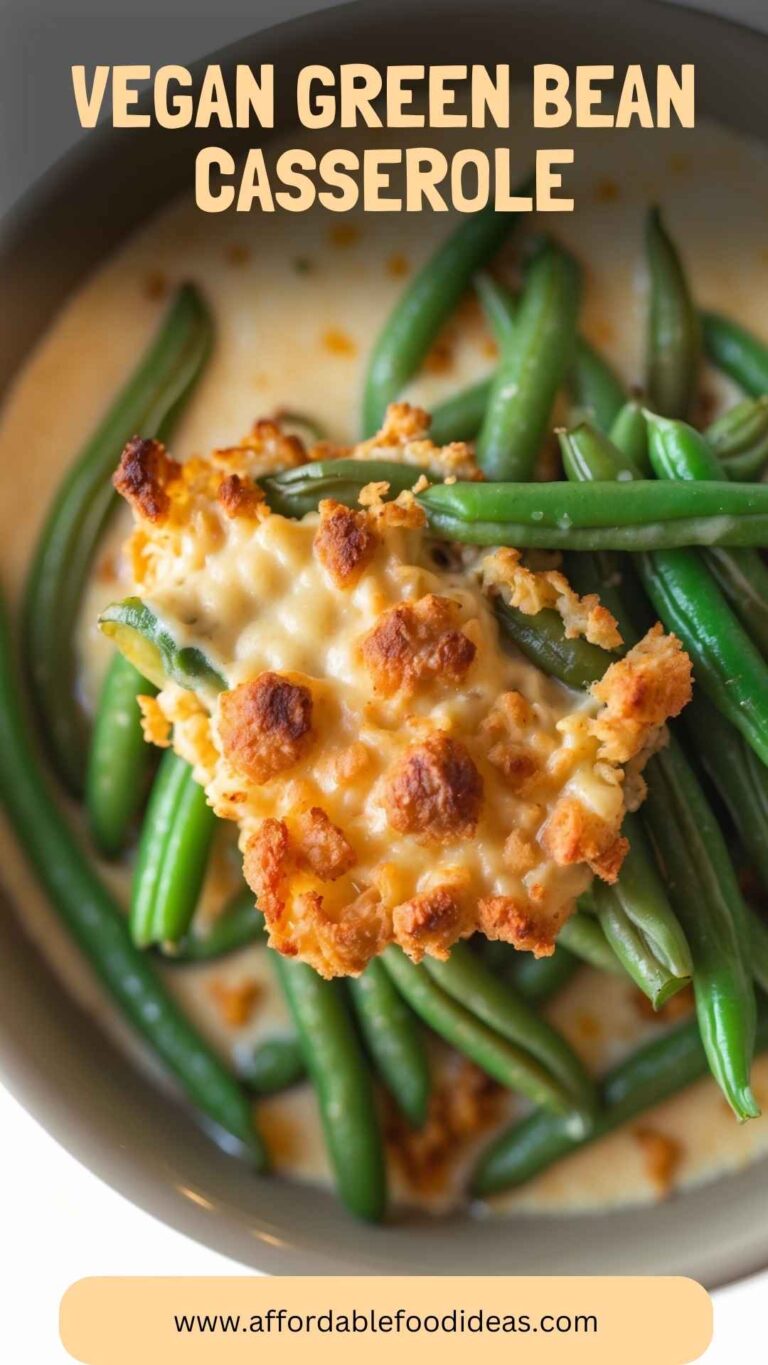 Vegan Green Bean Casserole – Affordable Food Ideas