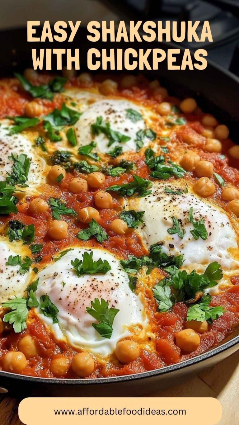 Easy Shakshuka With Chickpeas – Affordable Food Ideas