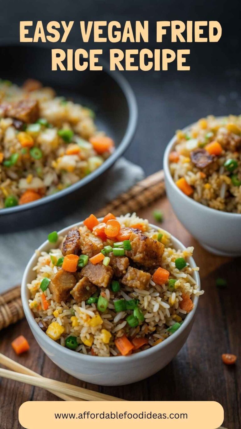Easy Vegan Fried Rice Recipe – Affordable Food Ideas