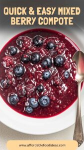 Quick & Easy Mixed Berry Compote – Affordable Food Ideas
