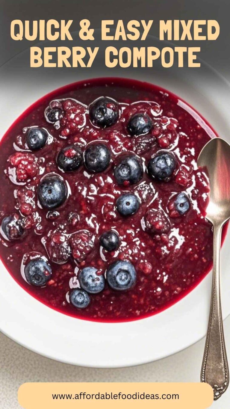 Quick & Easy Mixed Berry Compote – Affordable Food Ideas