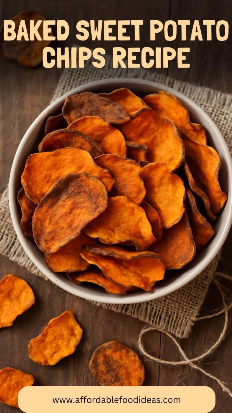 Baked Sweet Potato Chips Recipe – Affordable Food Ideas