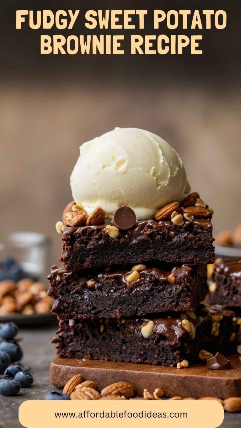 Fudgy Sweet Potato Brownie Recipe – Affordable Food Ideas