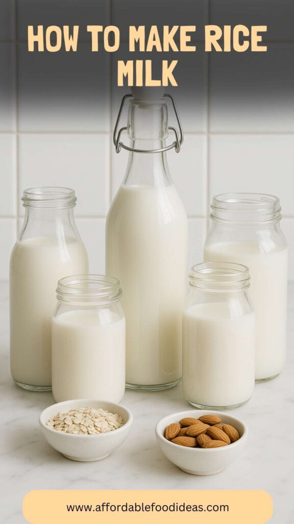 How To Make Rice Milk