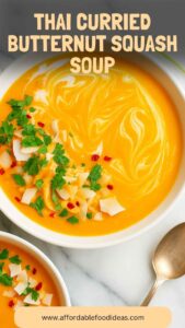 Thai Curried Butternut Squash Soup – Affordable Food Ideas