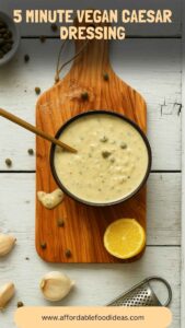 5 Minute Vegan Caesar Dressing – Affordable Food Ideas