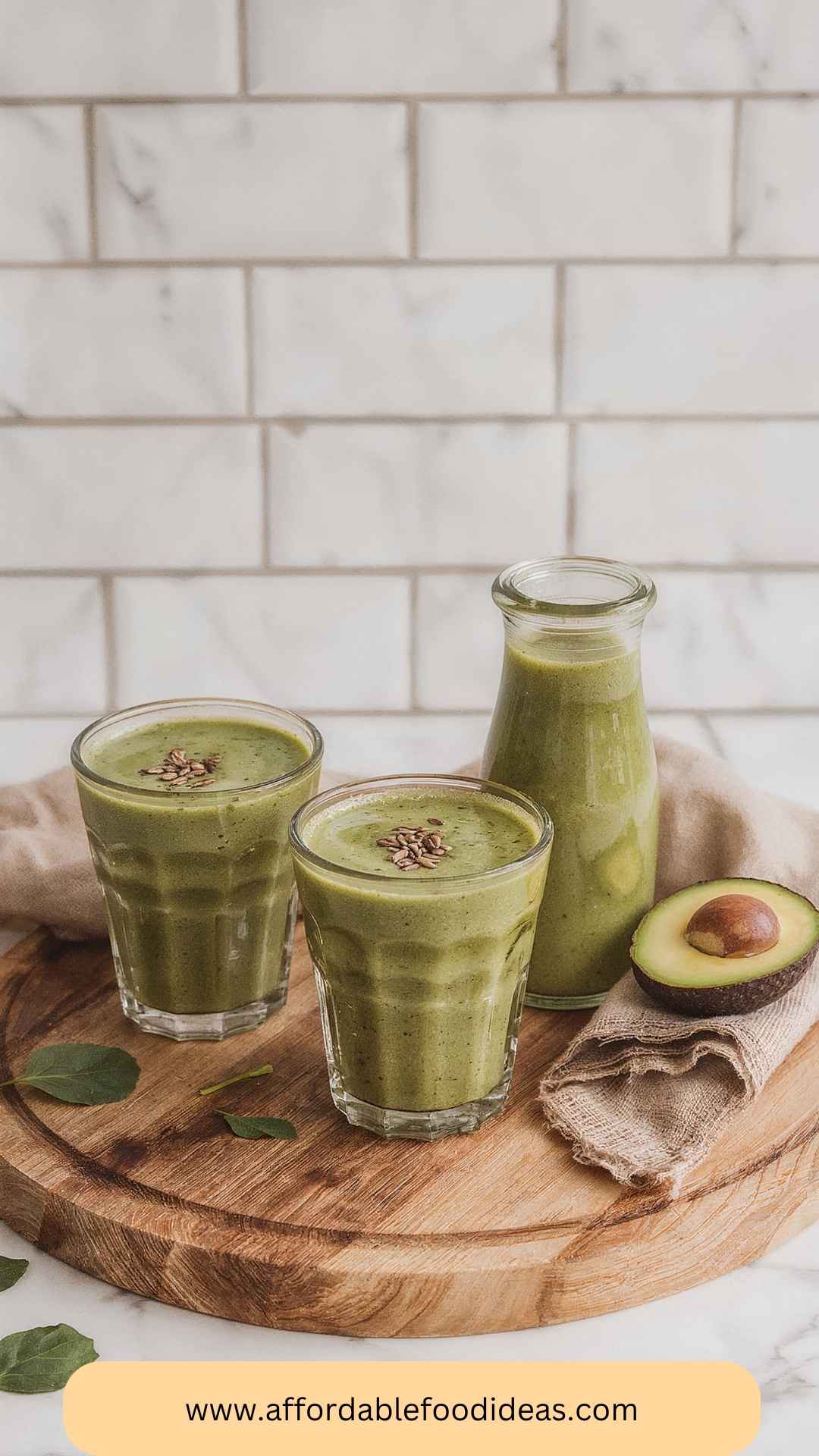 Best Creamy Avocado Banana Green Smoothie