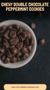 Chewy Double Chocolate Peppermint Cookies – Affordable Food Ideas